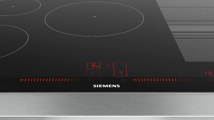 Индукционная варочная поверхность Siemens EX875LVC1E, конфорок: 5 шт.,  стеклокерамика,  независимая, черный