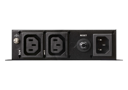 ATEN PE4102G-AT-G Устройство распределения питания, с управлением, 10A, 2.4kW, 2 порта, 1 банк, IP доступ, ввод C14, 2*C13;вкл/выкл по портам;без шнуров