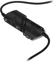 Гарнитура игровая Acer AHW120,  для компьютера, мониторные,  проводные, черный [zl.hdscc.01c]