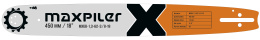 Шина для пилы MaxPiler MXGB-1,3-62-3/8-18 (длина шины: 18 дюймов, количество звеньев: 62 шт, шаг цепи: 3/8 дюйма, ширина паза: 1.3 мм)