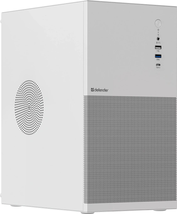 Корпус компьютерный Defender Apex Metal белый, mATX,Type C 3.0 ,USB3.0 25022