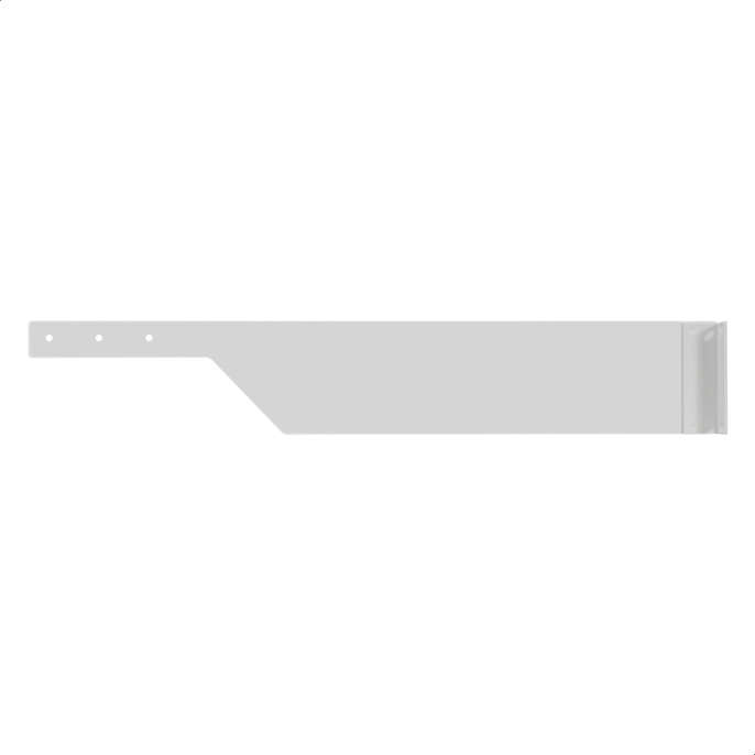 Полка консольная 19" ExeGate ECCS-2U550-G перфорированная, глубина 550мм, крепление 19" 2U, для напольных шкафов и стоек глубиной 800мм/1000мм, нагрузка до 15кг, цвет светло-серый RAL7035 EX301499RUS
