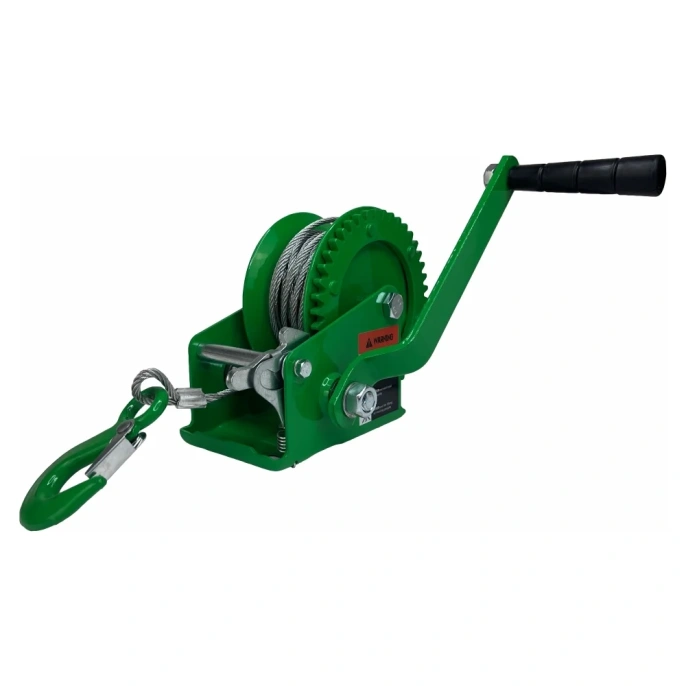Ручная барабанная лебедка HITCH HW 700 кг, канат 10 м SZ073174