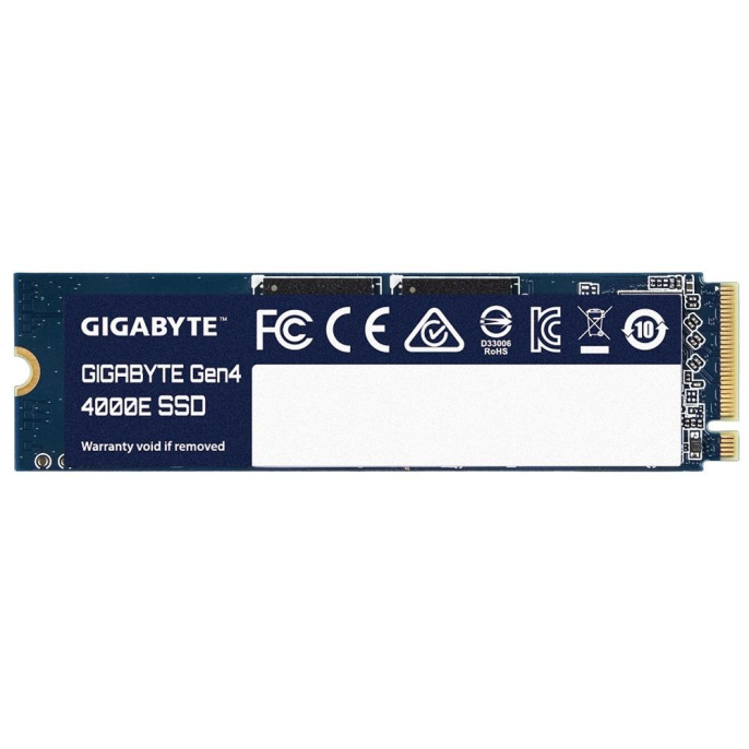 Твердотельный накопитель SSD Gigabyte M.2 2280 500GB Gen4 4000E SSD PCI Express 4.0x4, NVMe 1.4, 3600/3000, MTBF 1.5M, 3D NAND, 300TBW, RTL G440E500G