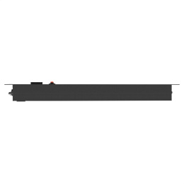 Блок розеток с защитой от перегрузки и разъемом подключения C14 ExeGate ServerPro PDU-19H702 Al-7S-C14-SW-O (19", 1U, Алюминий, 7*EU/Тип F(Schuko), C14, защита от перегрузки, черный, RTL) EX280837RUS