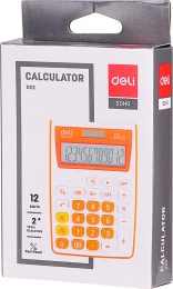 Калькулятор Deli E1122/GREY, 12-разрядный, серый