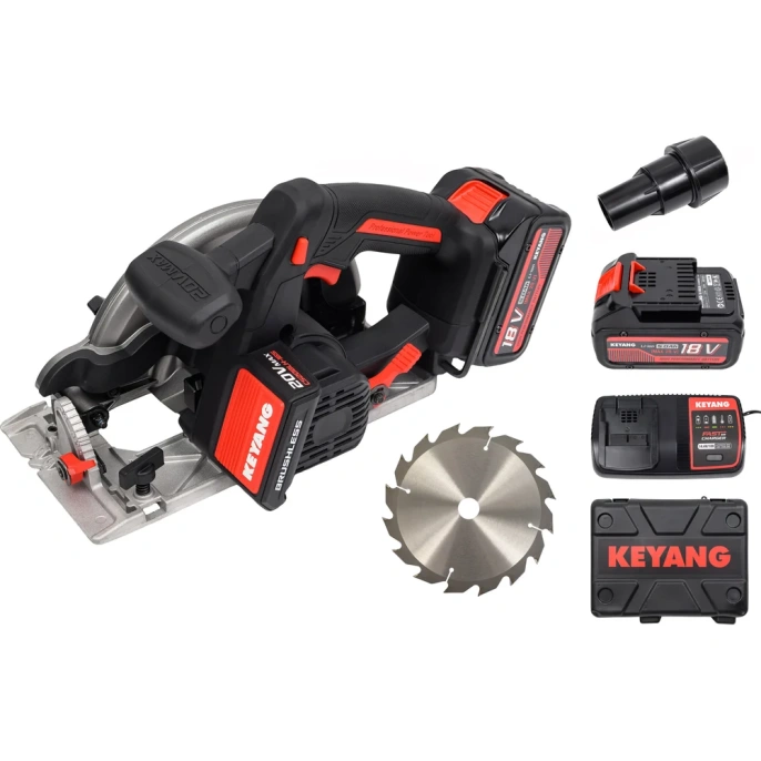 Циркулярная пила аккумуляторная бесщеточная KEYANG CS20BLH-165 Set 5997740844