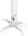 Кронштейн для проектора Cactus CS-VM-PRE01-WT, до 20кг, настенный и потолочный, поворот и наклон, белый
