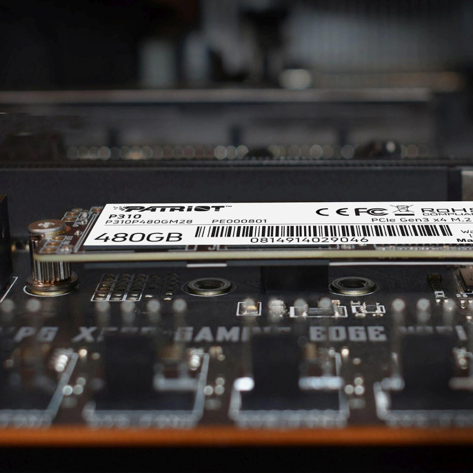 Накопитель SSD M.2 2280 M PCI Express 3.0 x4 Patriot 480GB P310 P310P480GM28 1700/1500 MBps TLC