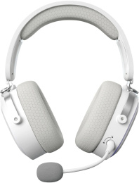 Гарнитура игровая GMNG GG-HS405W,  для компьютера и игровых консолей, мониторные,  Bluetooth/радио/3,5 мм, белый [1899880]