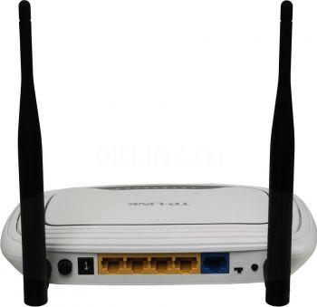 Wi-Fi роутер TP-LINK TL-WR841N, Wi-Fi 4, N300, 2.4ГГц, 4 LAN, белый