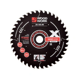 Диск пильный Эксперт 165x2.2/1.6x20 мм, Z=40, A=15° WOODWORK 29.165.40