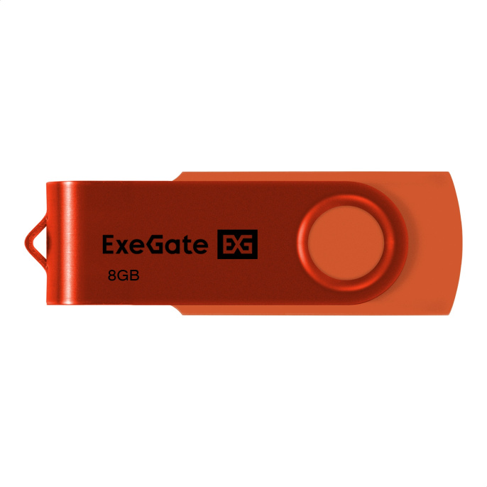USB-флеш накопитель ExeGate Jet 8GB оранжевый USB2.0, 480Mbps, пластик/металл EX302038RUS