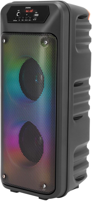 Музыкальный центр Digma D-MC1705, 40Вт, с караоке, Bluetooth, FM, USB, micro SD, черный