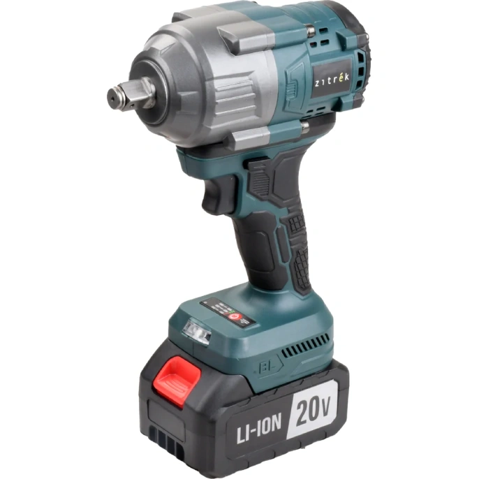 Аккумуляторный бесщеточный гайковерт Zitrek Crusher 20 PRO в кейсе, 20В, 800 Нм, 2x4.0Ач 085-1020