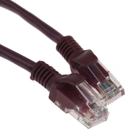 Патч-корд PREMIER PP12-3M/V литой (molded), UTP, кат.5E, 3м, 4 пары, 26AWG,  алюминий омедненный,  многожильный,  фиолетовый