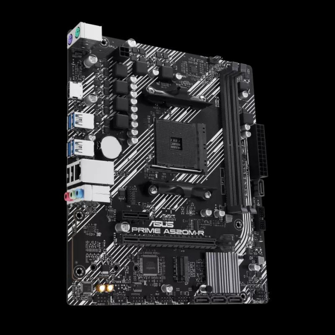 Материнская плата ASUS PRIME A520M-R (mATX, 23.6х19.3см, AMD A520, 2xDDR4 DIMM, 2133-5100МГц, до 64GB, звук 7.1, 4хSATA 6Gb/s, 1хM.2, 1 x PCIe 3.0 x16, 1 x PCIe 3.0 x1, 1хHDMI)