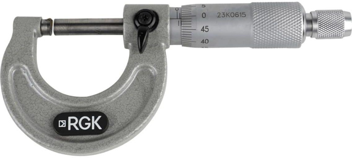 Микрометр RGK MРM-25, 25 мм, разм.шага:0.01мм [757003]