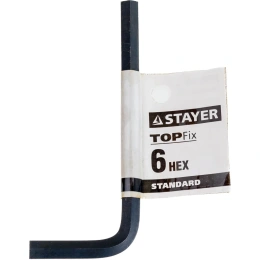 Имбусовый ключ STAYER STANDARD 6 мм 27405-6