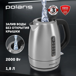 Чайник электрический Polaris PWK 1865CA 1.8л. 2200Вт сталь корпус: нерж.сталь 025429