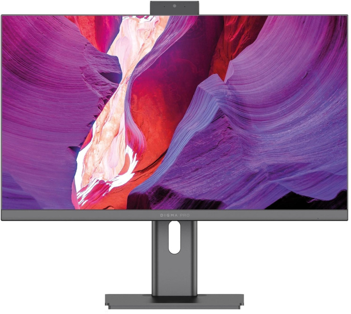 Моноблок Digma Pro Unity 23.8" Full HD i5 12400 (2.5) 16Gb SSD512Gb UHDG 730 CR Windows 11 Pro GbitEth WiFi BT 90W клавиатура мышь Cam серый/черный 1920x1080