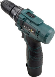 Дрель-шуруповерт аккумуляторная Zitrek Green 12V Plus, 12В, 1x1,5Ач 085-1013