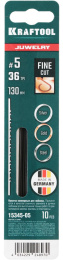 Набор пилок Kraftool 15345-05, по дереву, металлу, пластику, 83мм, 10шт