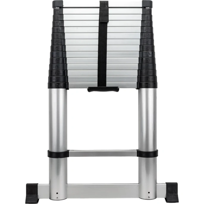 Лестница телескопическая алюминиевая, 4, 4м, 15 ступеней, Gigant LT-01 1x15