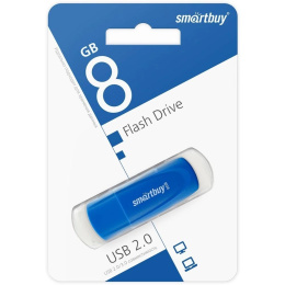 Smartbuy USB Drive 8GB Scout Blue SB008GB2SCB UFD 2.0