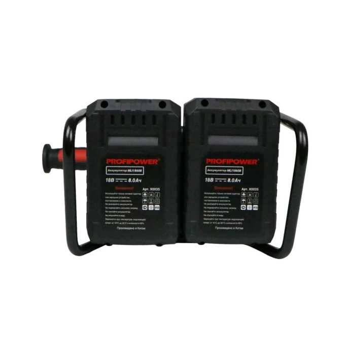 Аккумуляторная бесщеточная УШМ PROFIPOWER Серия 40B 40B-230 40В, 230мм, Li-ion-2шт, 8.0Ач, 0-6000об/мин, З/У [E0234]