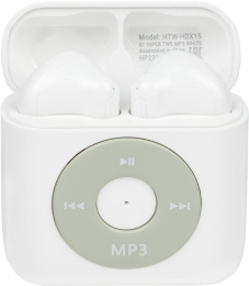Наушники HIPER TWS MP3 HDX15, Bluetooth, вкладыши, белый [htw-hdx15]