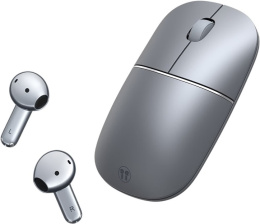 Мышь со встроенными наушниками Honor MouseBuds Pro UMA-ME00 Серый (5504AHNR) (беспроводная, радиус действия: 10 м, интерфейс подключения: Bluetooth, USB Type-C, 3 клавиши, сенсор: оптомеханический, полуоткрытое адаптивное активное шумоподавление наушников