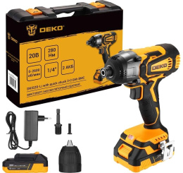 Винтоверт Deko DKIS20-Li 20Вт аккум. патрон:быстрозажимной кейс в комплекте 063-4392
