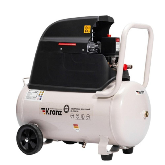 Компрессор воздушный KR-1500/50, 1500Вт, 280 л/мин, 50л