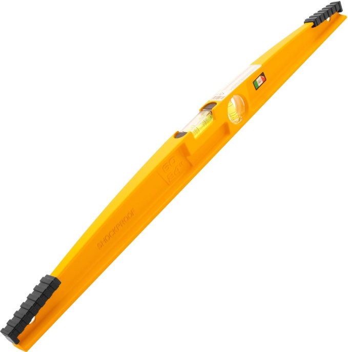 Уровень пузырьковый DENZEL 34935 60см, глазков: 2шт