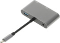 Хаб разветвитель PALMEXX серебристый [px/hub usbc-hdmi-vga-usbc]