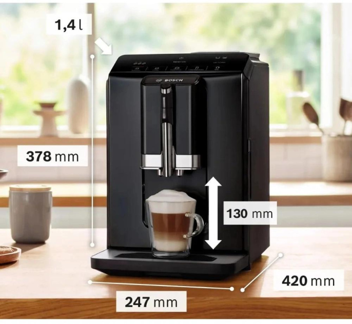 Кофемашина Bosch TIE20119, черный