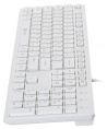 Клавиатура Оклик 500M белый USB slim Multimedia (1061586) кабель 1.5м