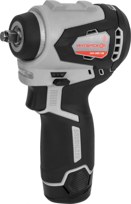 Гайковерт Интерскол ГАУ-250/12ВЭ аккум. патрон:квад.3/8" кейс в комплекте 804.2.2.70