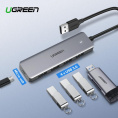 Хаб UGREEN CM219 (50985) 4-Ports USB A 3.0 Hub. Цвет: серый