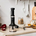 Погружной блендер KitchenAid с аксессуарами,Матовый черный (5KHBV83EBM)
