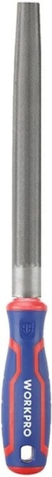 Напильник WorkPro WP251003 200мм (полукруглый, материал T12, противоскользящая трехцветная ручка)