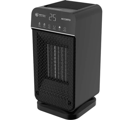 Тепловентилятор Royal Clima Accorto RFH-AC2000DC,  2000Вт,  с термостатом, 3 режима, черный [rfh-ac2000dc-gr]