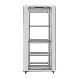 Шкаф телекоммуникационный 19" напольный 42U ExeGate EC-FS-42U.600.800.G.V.GREY (19”, 42U, 600x800x2054mm (ШхГхВ), передняя дверь закаленное стекло, задняя перфорированная дверь, съемные боковые панели, пыле- и влагозащита IP20, (EX300276RUS)