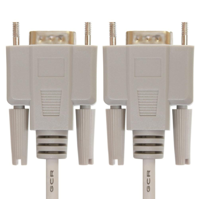 Greenconnect Кабель 3.0m 0-модемный COM RS-232 линковочный, DB9/DB9 9M/9M, серый, 30 AWG, GCR-DB902-3m