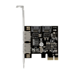 Контроллер ExeGate EXE-501 (PCI-E x1 v2.0, SATA3 6Gb/s, 2 int.+2 ext., ASMedia Chipset ASM1061) EX283707RUS