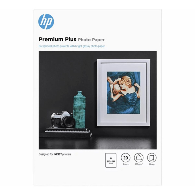 Бумага/ HP Premium Plus Glossy Photo Paper-20 sht/A4/210 x 297 mm CR672A