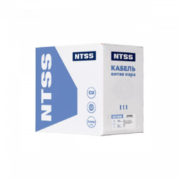 Кабель информационный NTSS кат.5E, 305м, серый [ntss-in-uutp4-5e-lszh-gy]
