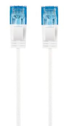 Патч-корд Hama Slim-Flexible UTP 4 пары cat.6 1.5м белый RJ-45 m -RJ-45 m 00135778