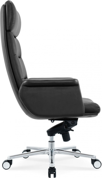 Кресло руководителя Cactus CS-LBK-AMSTERDAM, кожа, до 120кг, черный